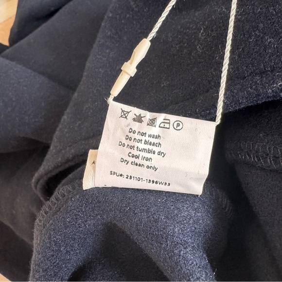 OGL Cashsoft Wool Like Flared Maxi Black Navy Womens Size XS - Picture 11 of 12